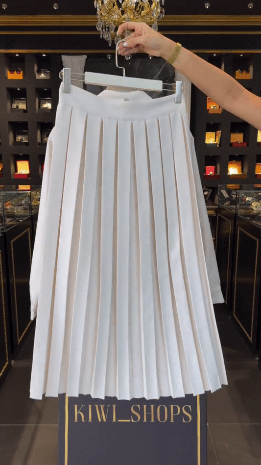 Women White Nova Elegant Pleated Blazer Dress – Dresses for Women