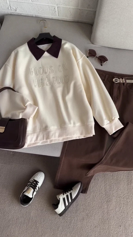 Trendy & Cozy Women’s Sweatshirt – Perfect for Winter Fashion