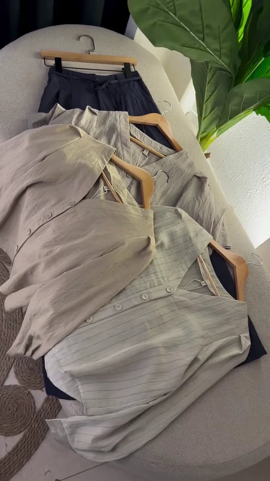 🌿 Effortless Linen Luxe Blouse Collection 🌿