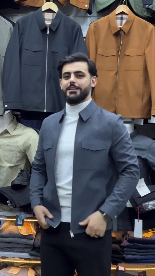 ⭐ Premium Men’s Classic Zip-Up Jacket – Ultra Stylish | All-Season Comfort | Multiple Colors & Sizes (XXS–XXL)