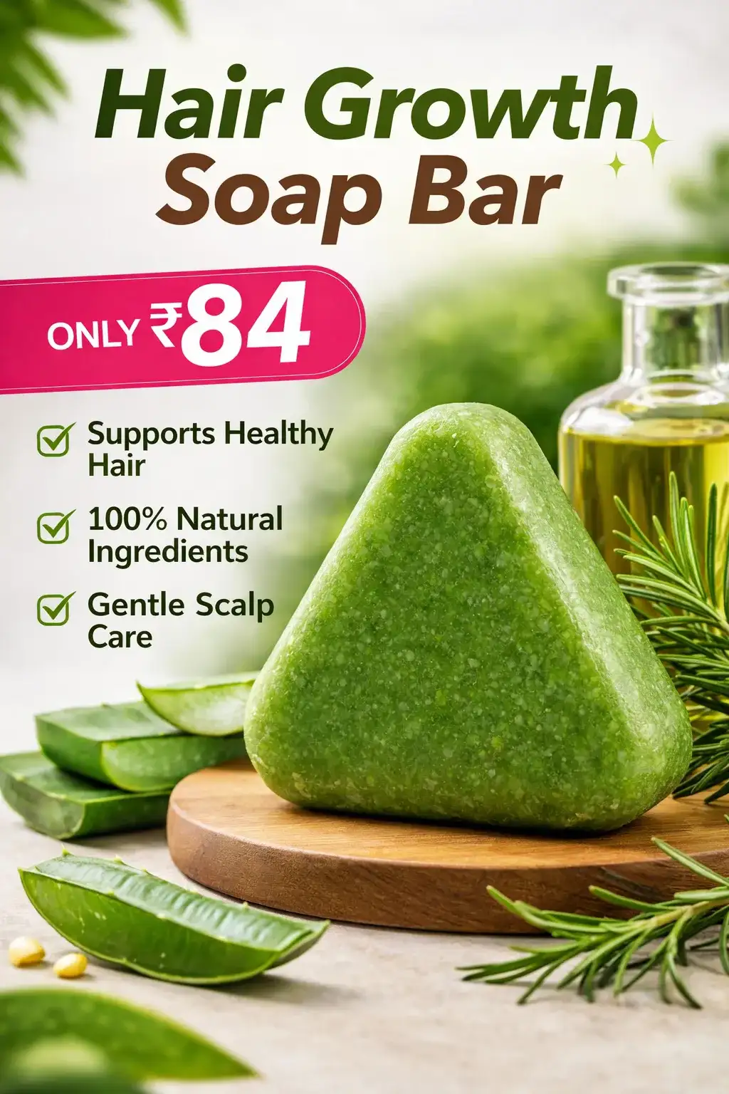 Natural Hair Growth Soap for Strong,Healthy Hair