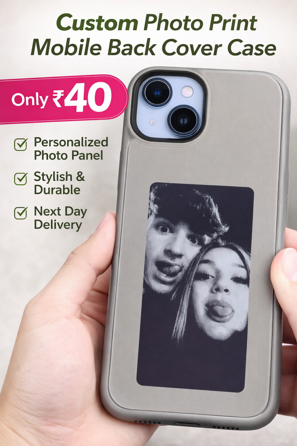 Custom Photo Print Mobile Back Cover Case
