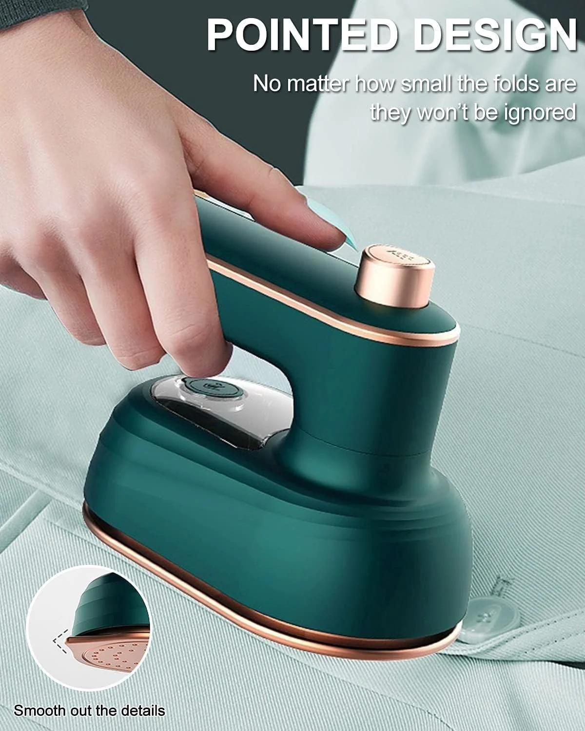 Portable Mini Garment Steamer - Lightweight, Foldable, and Handheld Travel Iron Support Dry And Wet Wrinkle Removal in Clothes