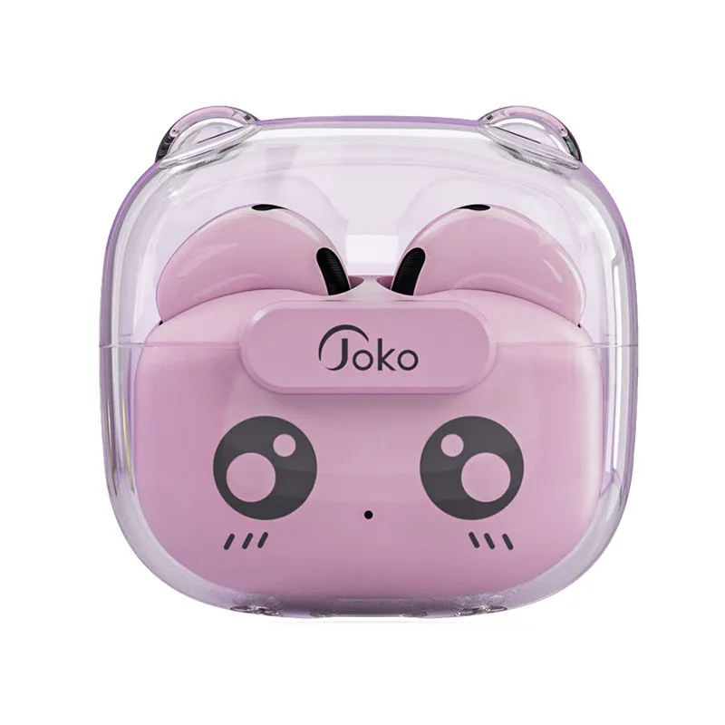 Cute Cartoon Style Wireless Earbuds with Charging Case | Hi-Fi Stereo Sound, Touch Control & Long Battery Life