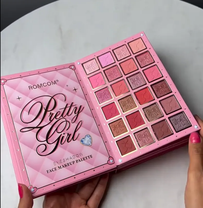 Pretty Pink Multi-Shade Eyes & Face Makeup Palette – Matte & Shimmer Finish