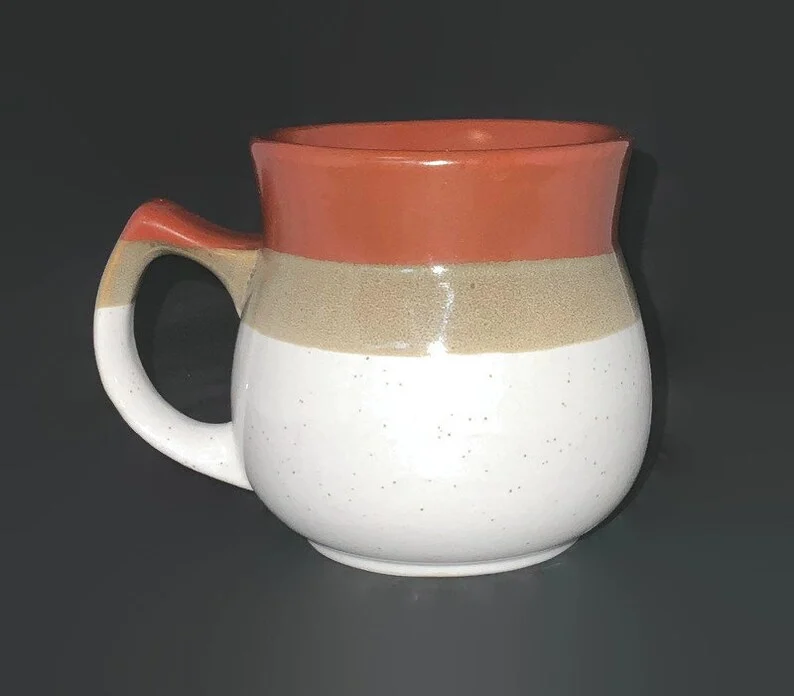 Classic Stoneware Mugs Brown Coffee Cups
