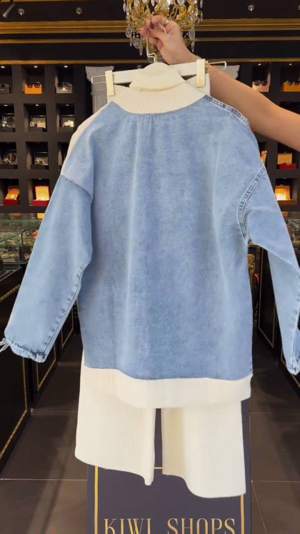 Buy Delta Denim Patchwork Cardigan in India at Best Price