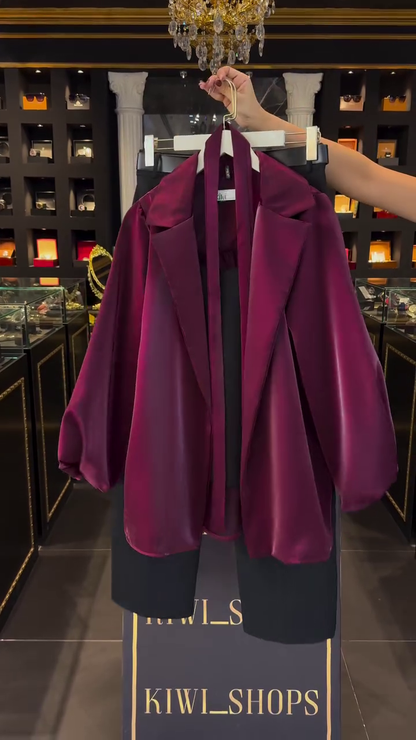 Buy HIGH BUY Off-Shoulder Long Sleeves Top With Trousers & Blazer – Co-Ords for Women