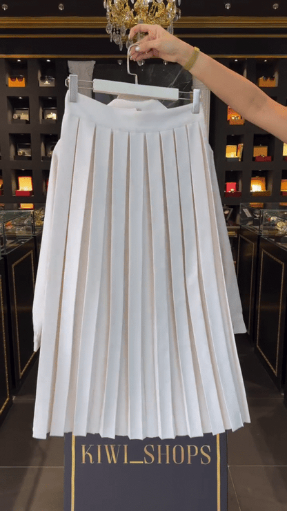 Women White Nova Elegant Pleated Blazer Dress – Dresses for Women