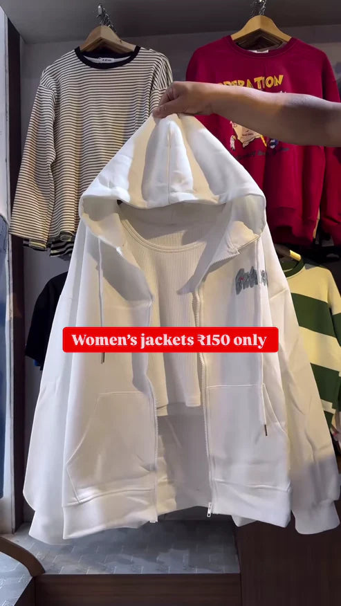 Women’s Zip-Up Hoodies – Layered Casualwear in Grey, Black & Brown Variants