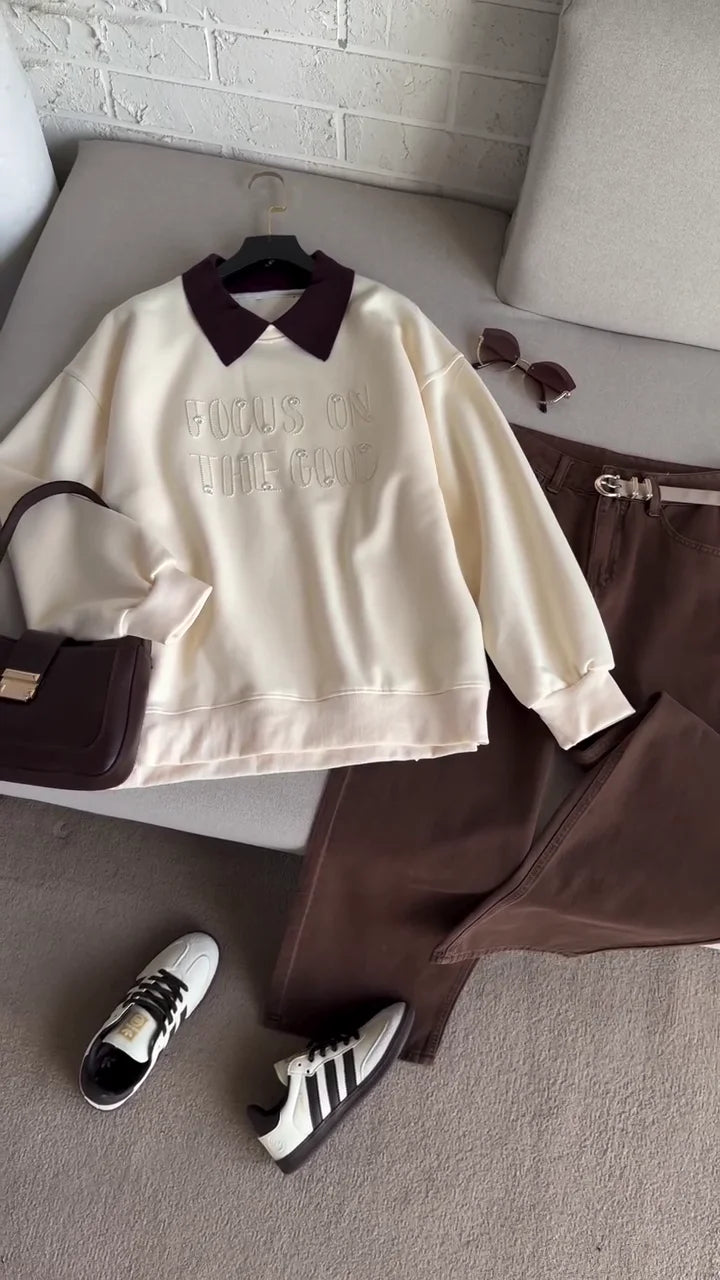 Trendy & Cozy Women’s Sweatshirt – Perfect for Winter Fashion