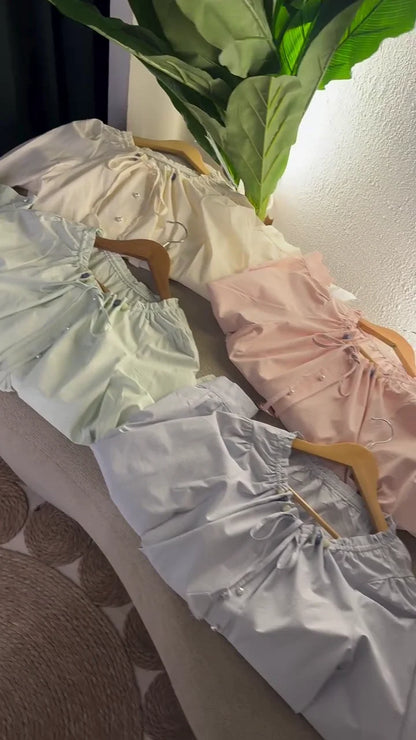 🌷 Enchanted Pastel Puff Blouse Collection 🌷