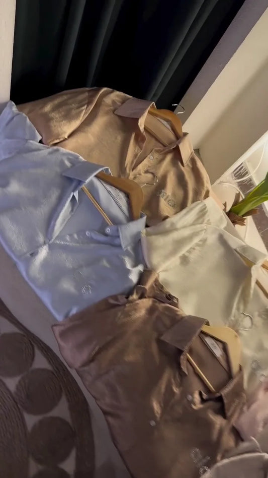 ✨ Satin Bloom Elegance Blouse Collection ✨