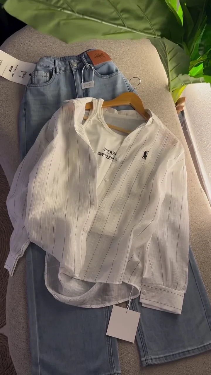 🤍 Urban Classic Striped Shirt Collection 🤍