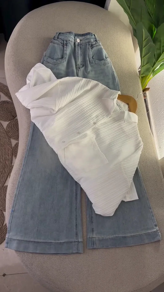 🤍 Pure Essence Textured Poplin Blouse Collection 🤍