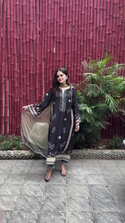 sage green or pale mint-colored kurti/dress