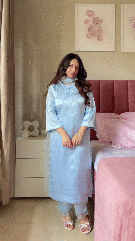 Pink Embroidered Anarkali Dress with Dupatta – Elegant Ethnicwear for Women