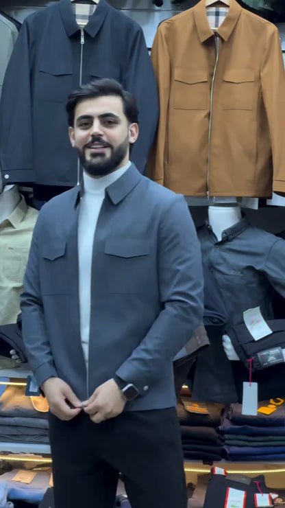 ⭐ Premium Men’s Classic Zip-Up Jacket – Ultra Stylish | All-Season Comfort | Multiple Colors & Sizes (XXS–XXL)