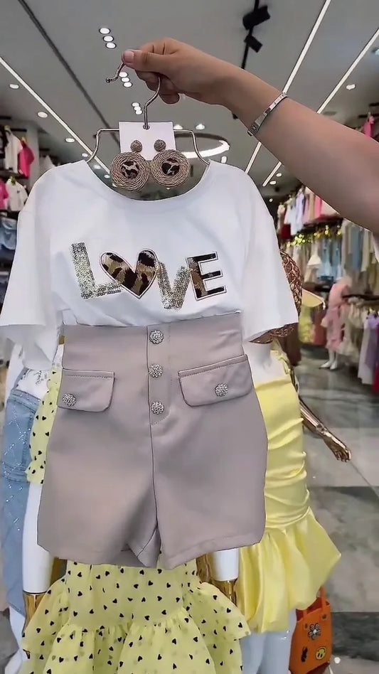 Elevated Casual: Luxe Shorts + Tee.