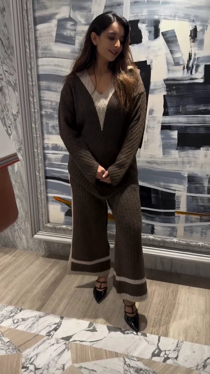 Rich Mocha Knit Co-ord Set
