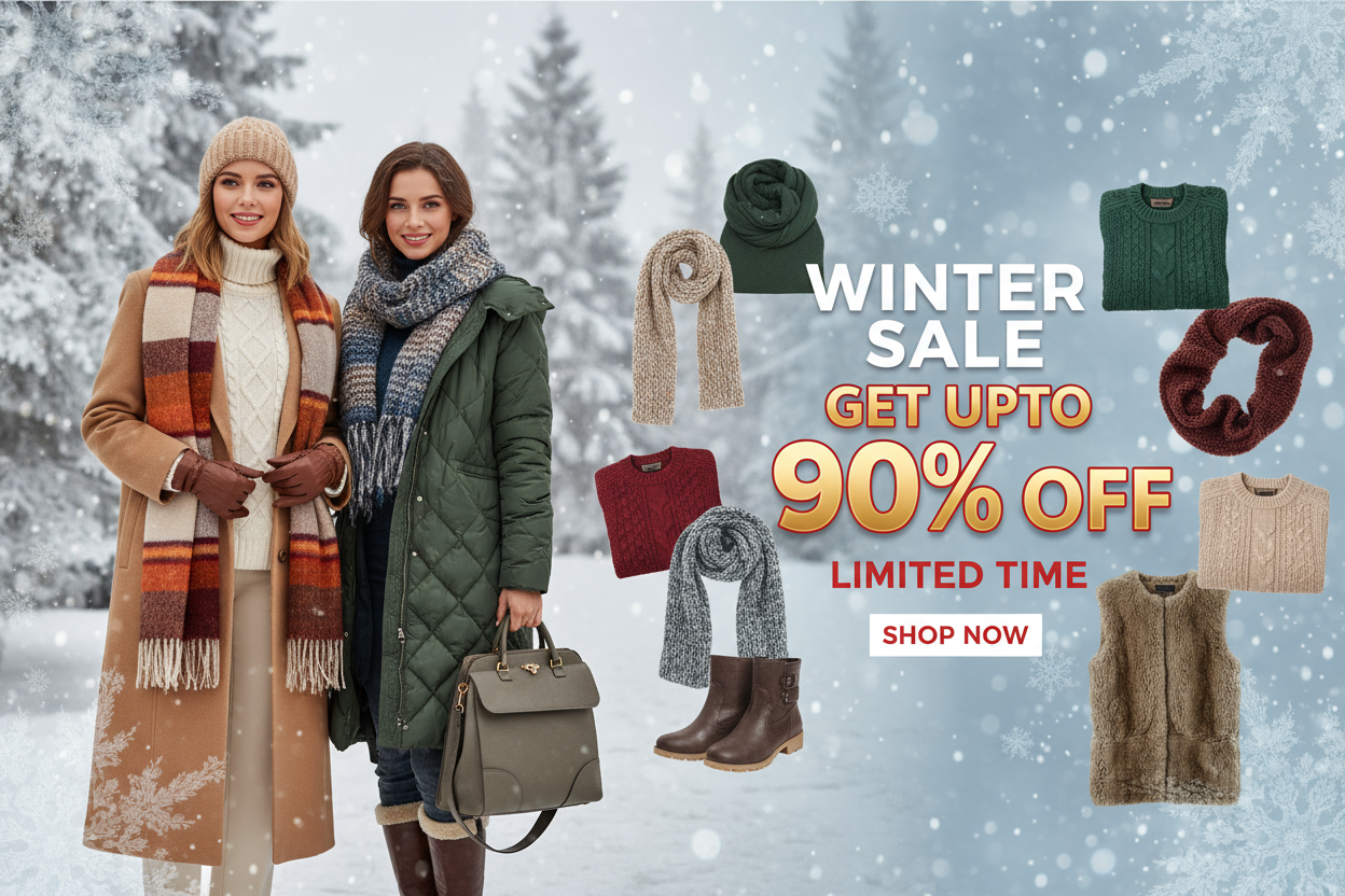 Get Upto 90% Off , Limited Time Please Add Winter Women Cloting